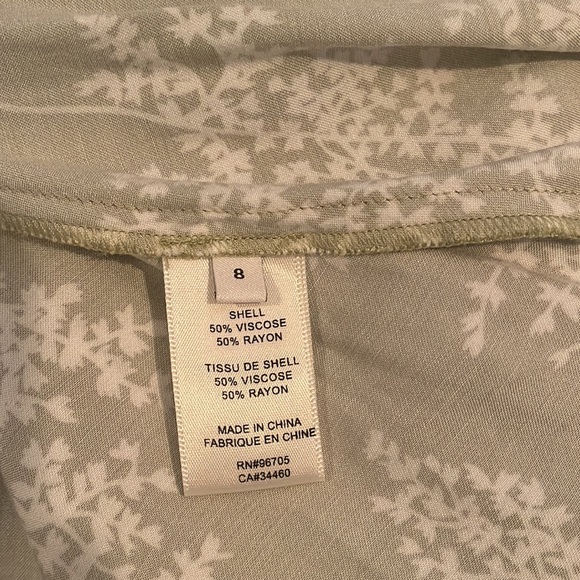 Green Floral Women's Dress - Picture 6 of 9